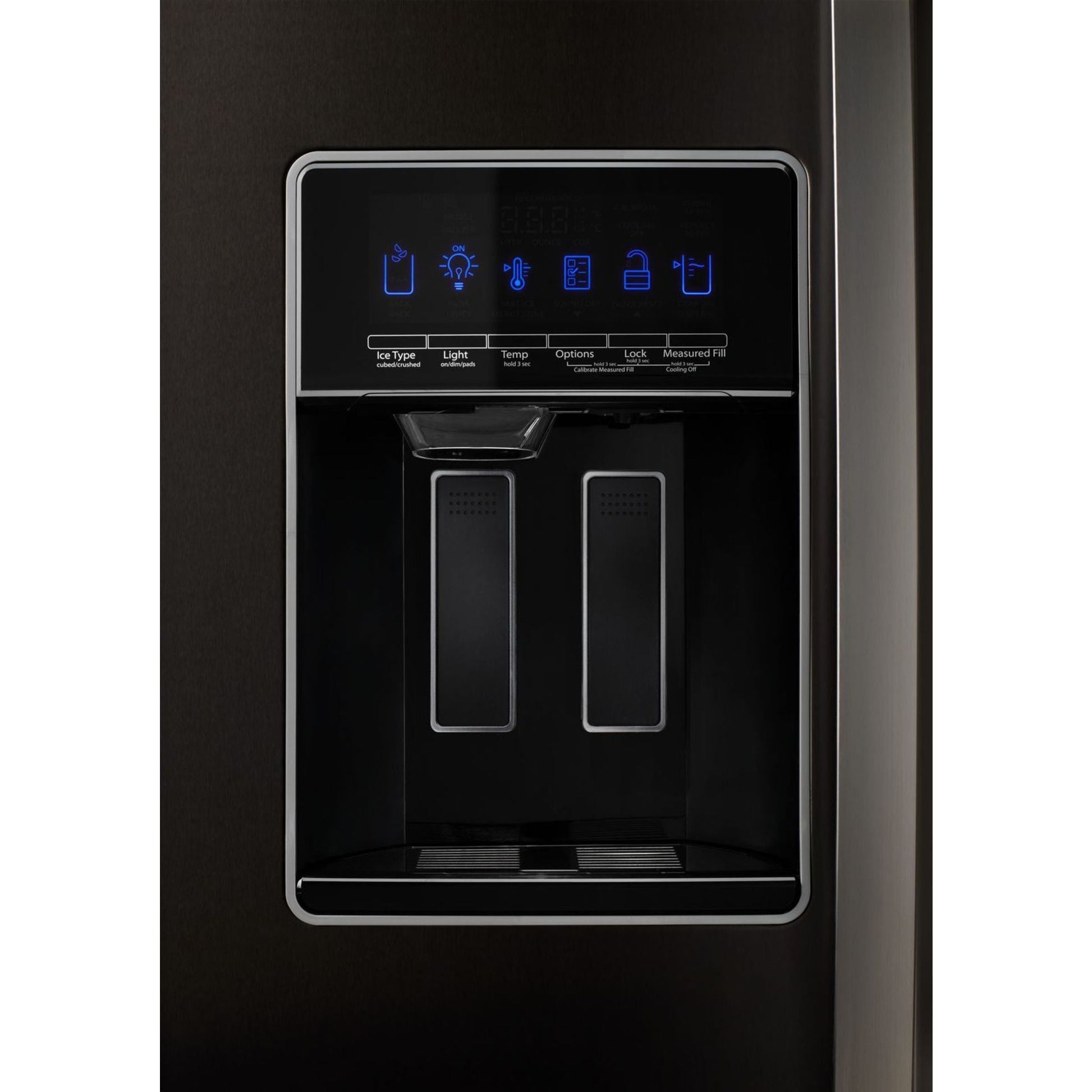 Whirlpool Side x Side Fridge (WRS588FIHV) - Black Stainless