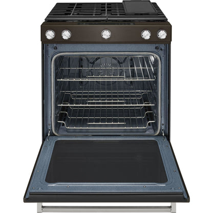 KitchenAid Gas Range (KSGG700EBS) - Black Stainless Steel