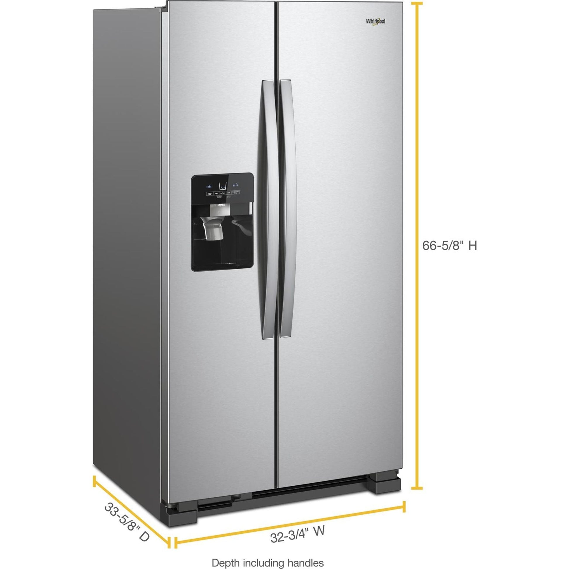 Whirlpool Side x Side Fridge (WRS321SDHZ) - Stainless Steel