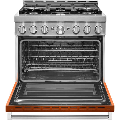 KitchenAid Gas Range (KFGC506JSC) - Scorched Orange