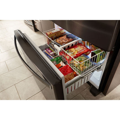 Whirlpool French Door Fridge (WRF555SDHV) - Black Stainless