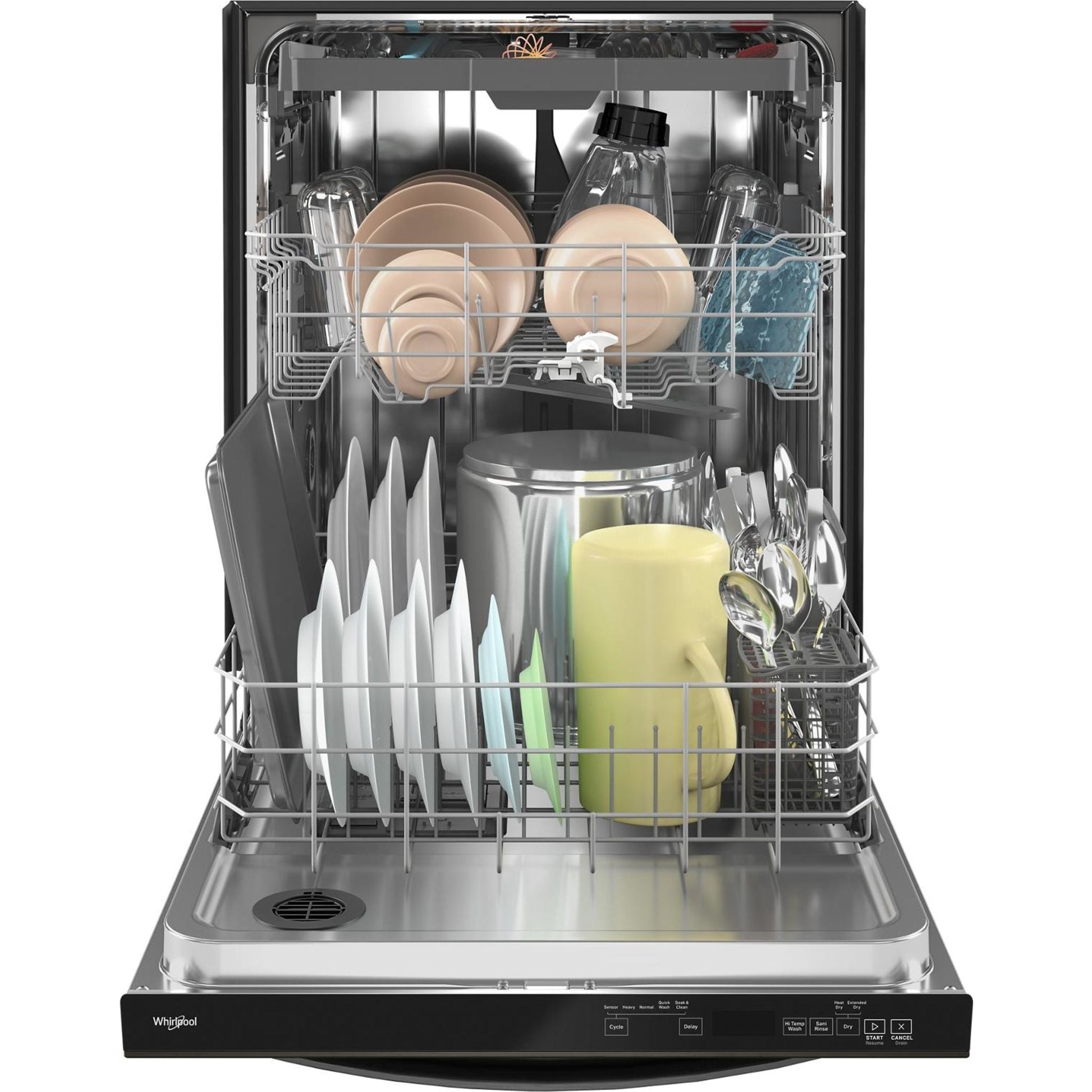 Whirlpool Dishwasher Stainless Steel Tub (WDT750SAKV) - Black Stainless