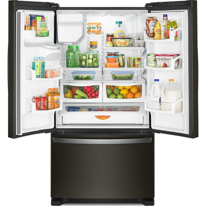 Whirlpool French Door Fridge (WRF555SDHV) - Black Stainless