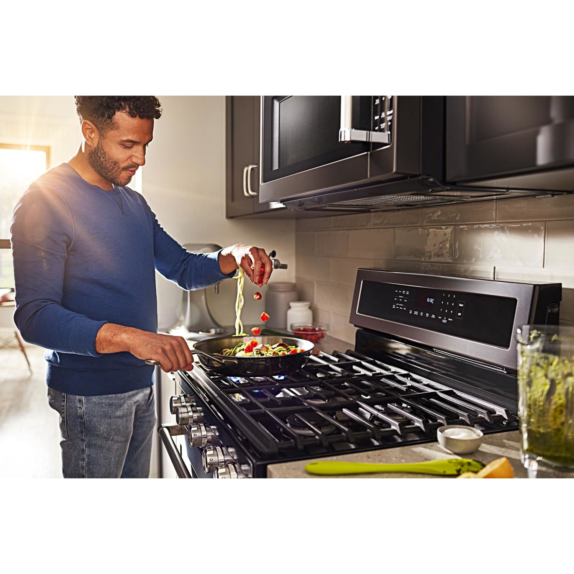 KitchenAid Gas Range (KFGG500EBS) - Black Stainless Steel