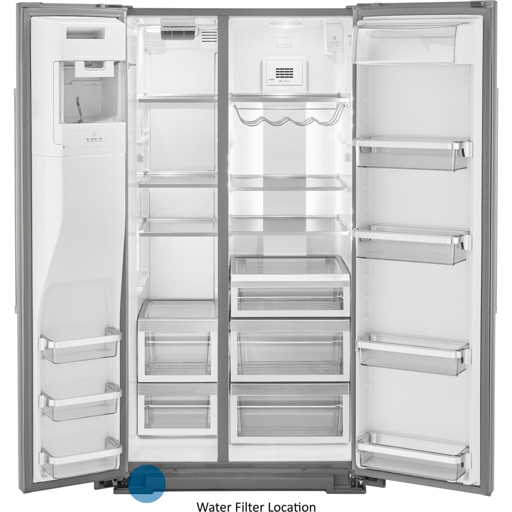 KitchenAid Side x Side Fridge (KRSF705HPS) - Stainless Steel
