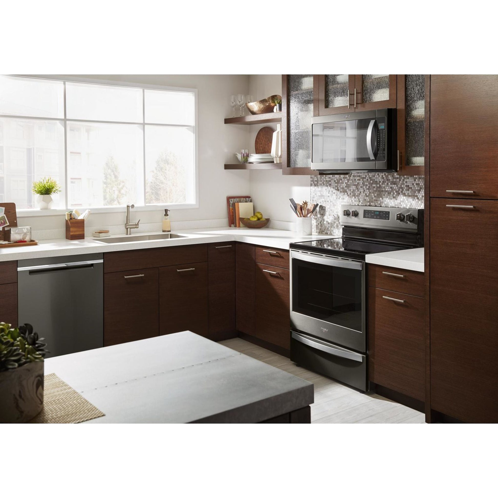 Whirlpool Convection Range (YWFE775H0HV) - Black Stainless