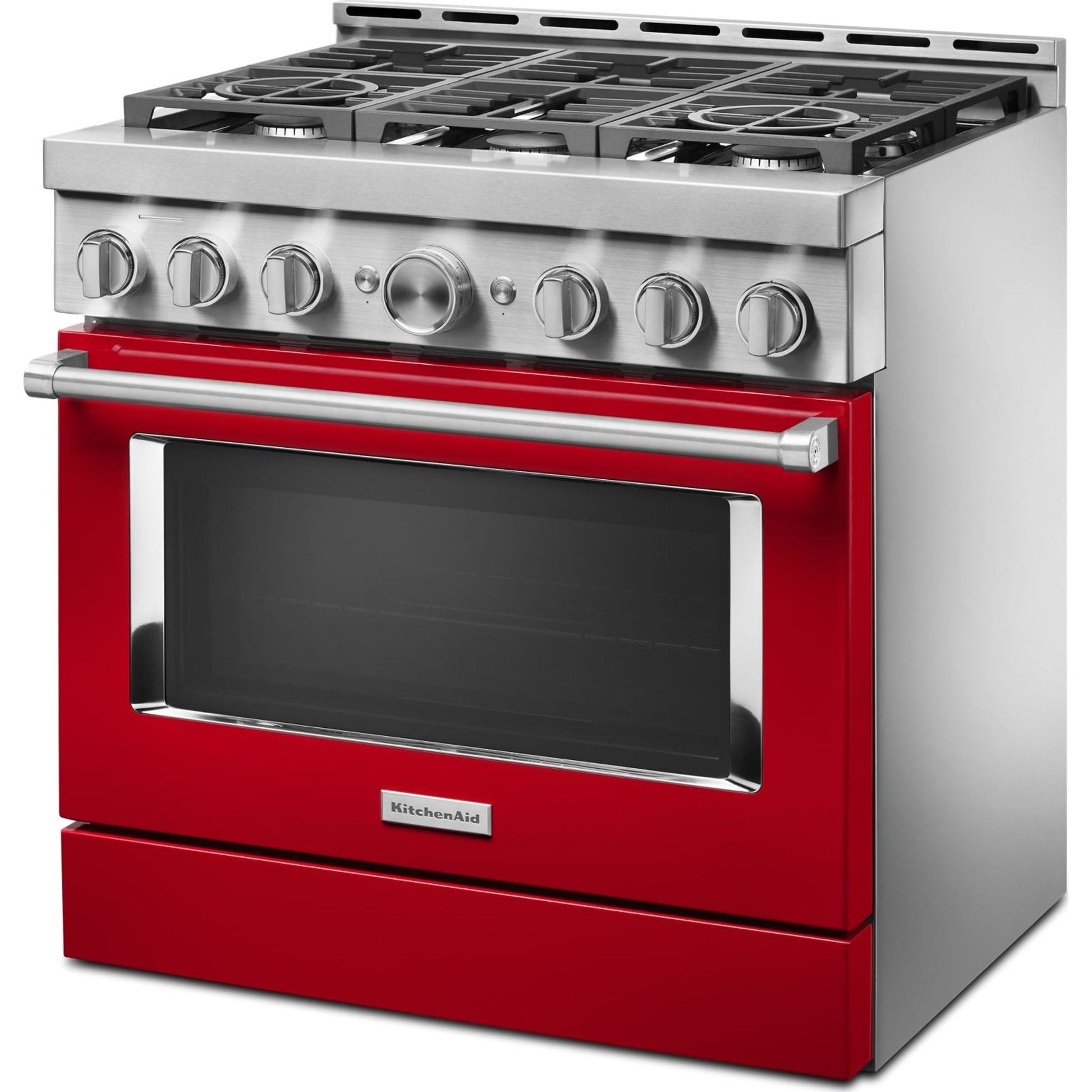 KitchenAid Gas Range (KFGC506JPA) - Passion Red