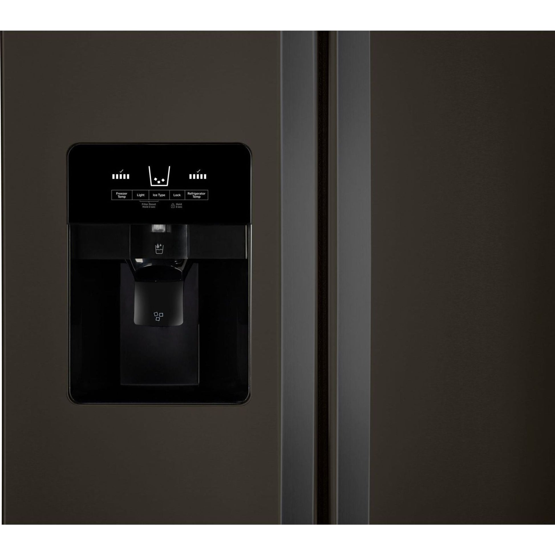 Whirlpool Side x Side Fridge (WRS325SDHV) - Black Stainless