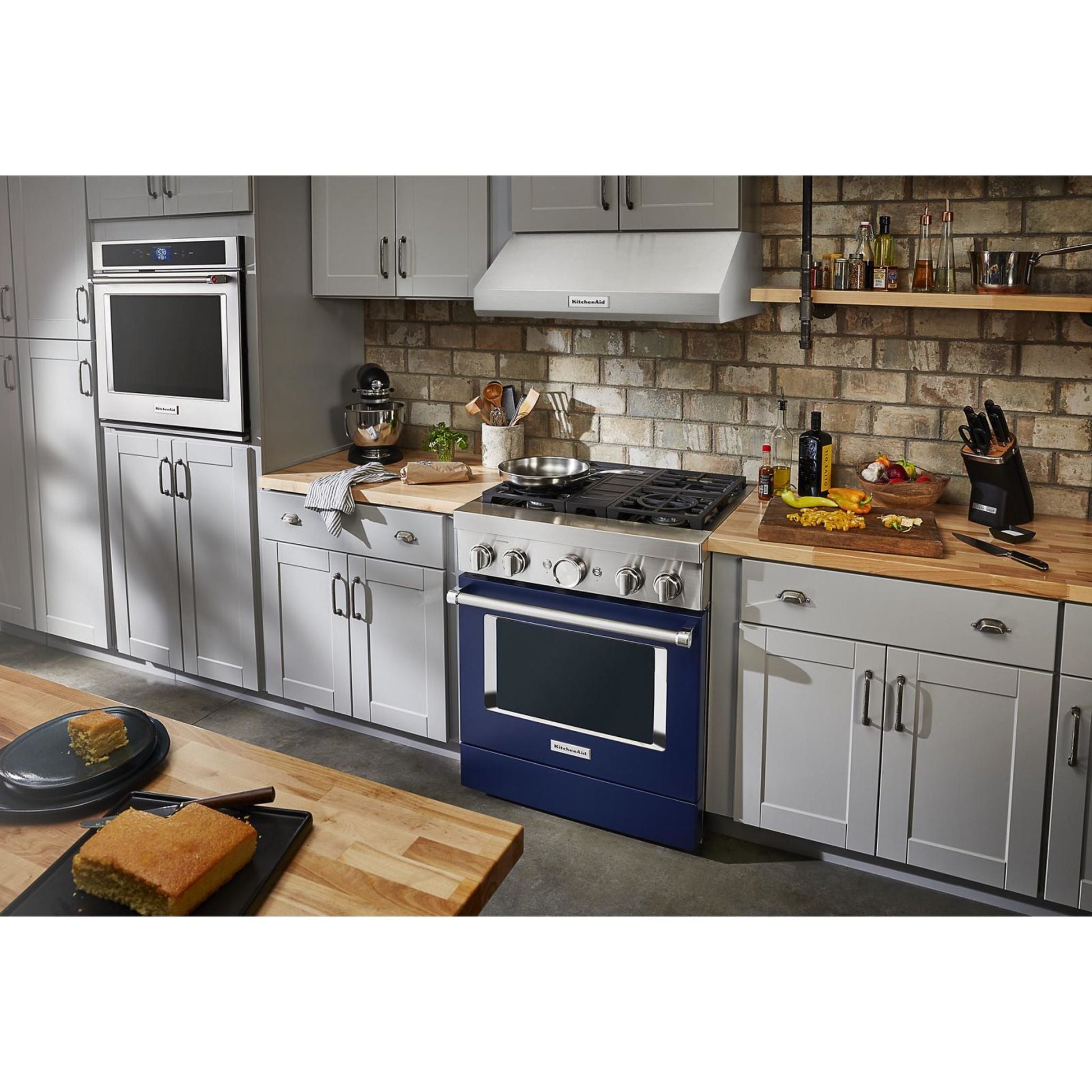 KitchenAid Dual Fuel Range (KFDC500JIB) - Ink Blue