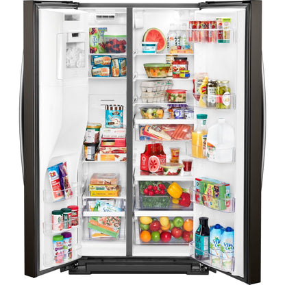 Whirlpool Side x Side Fridge (WRS571CIHV) - Black Stainless