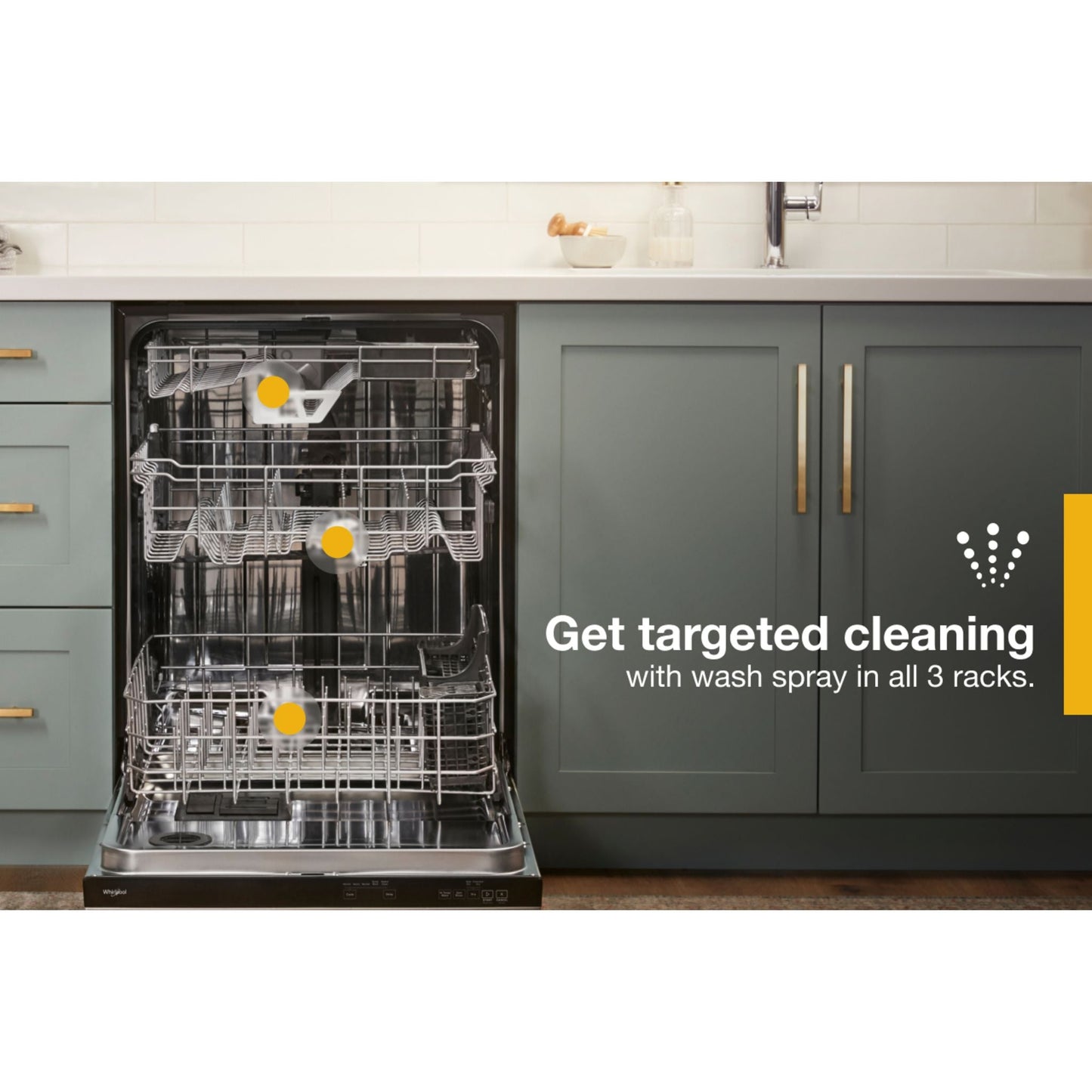 Whirlpool Dishwasher (WDT970SAKV) - BLACK STAINLESS