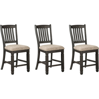 Tyler Creek Counter Stool - Black/Grey - (D736-124)
