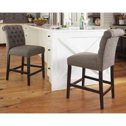 Tripton 2 Bar Stools - Graphite - (PKG000457)