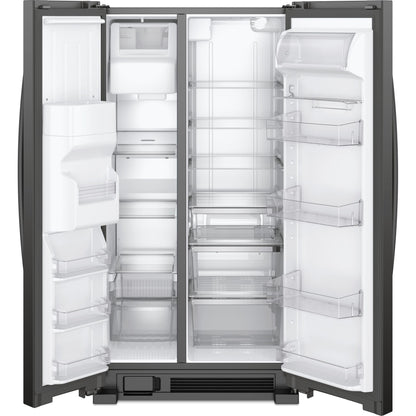 Whirlpool Side x Side Fridge (WRS325SDHB) - Black