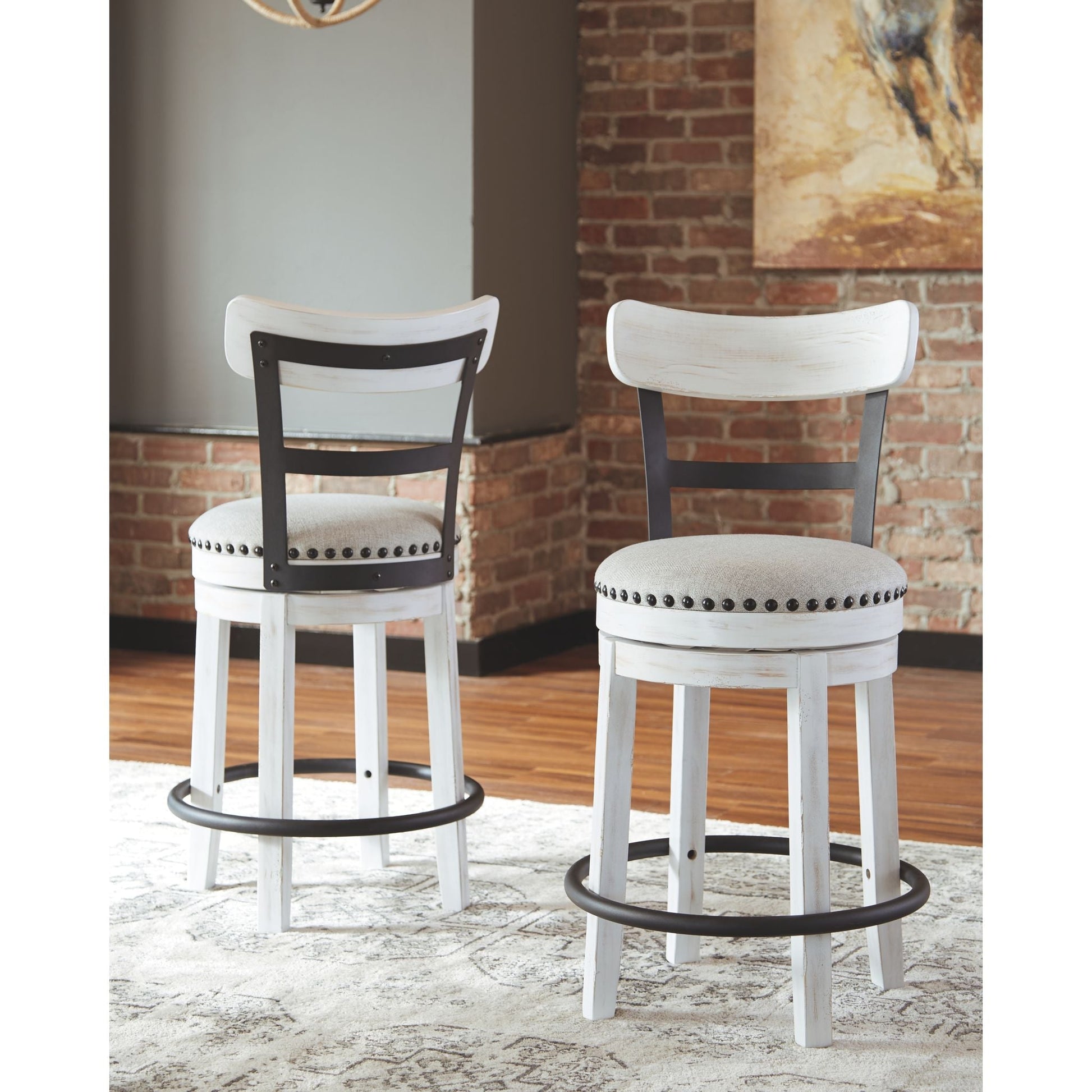 Valebeck Bar Stool - White - (D546-524)