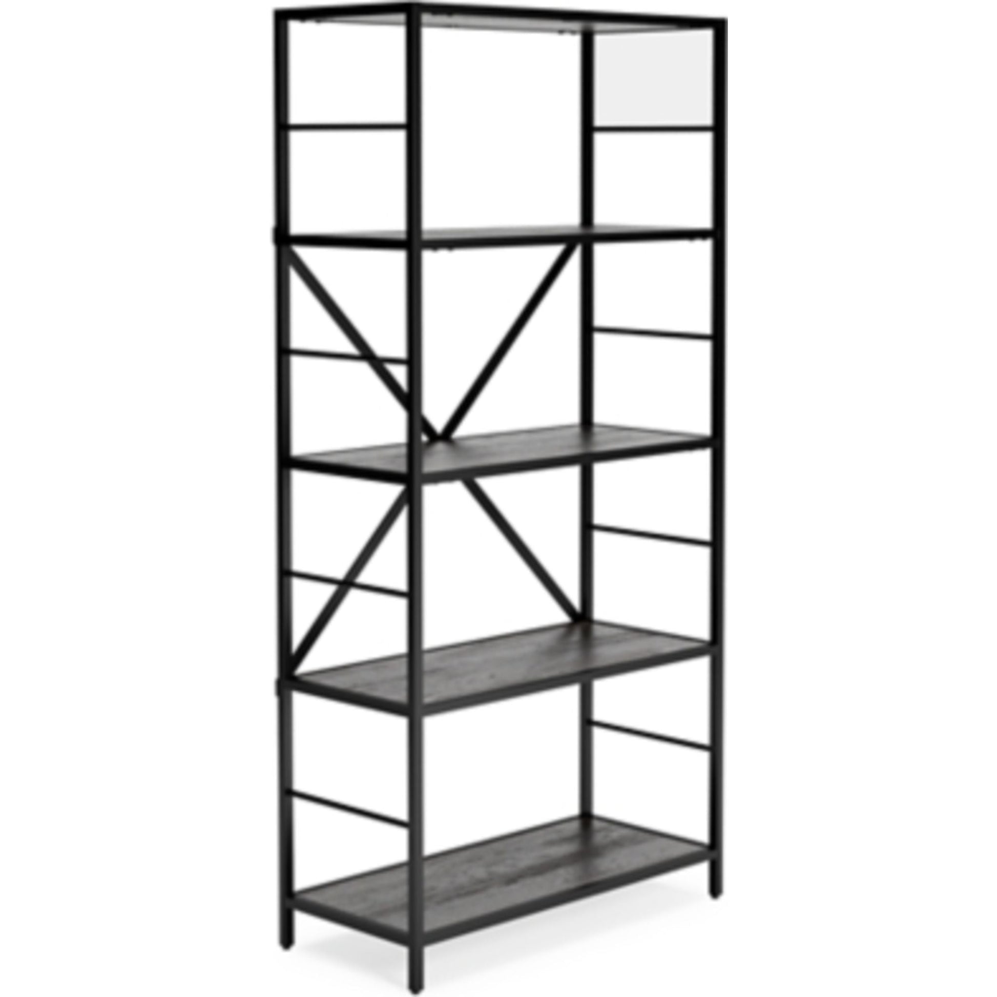 Freedan Bookcase - Grayish Brown