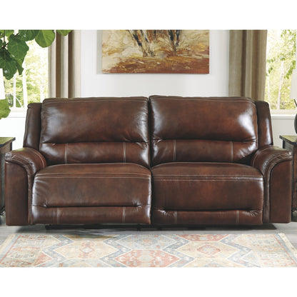 Catanzaro Power Reclining Sofa - Mahogany