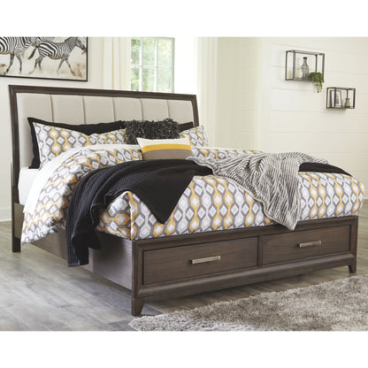 Barrington Heights 3 Piece King Storage Bed - Gray