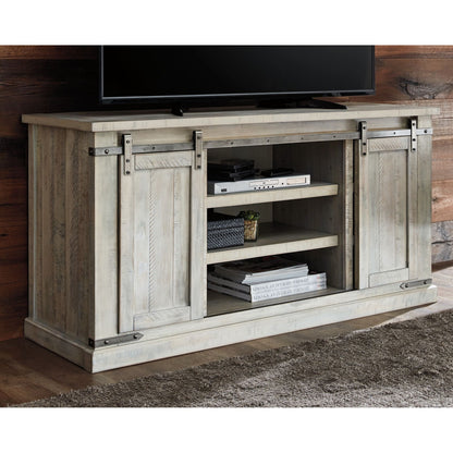 Carynhurst Large TV Stand - Whitewash