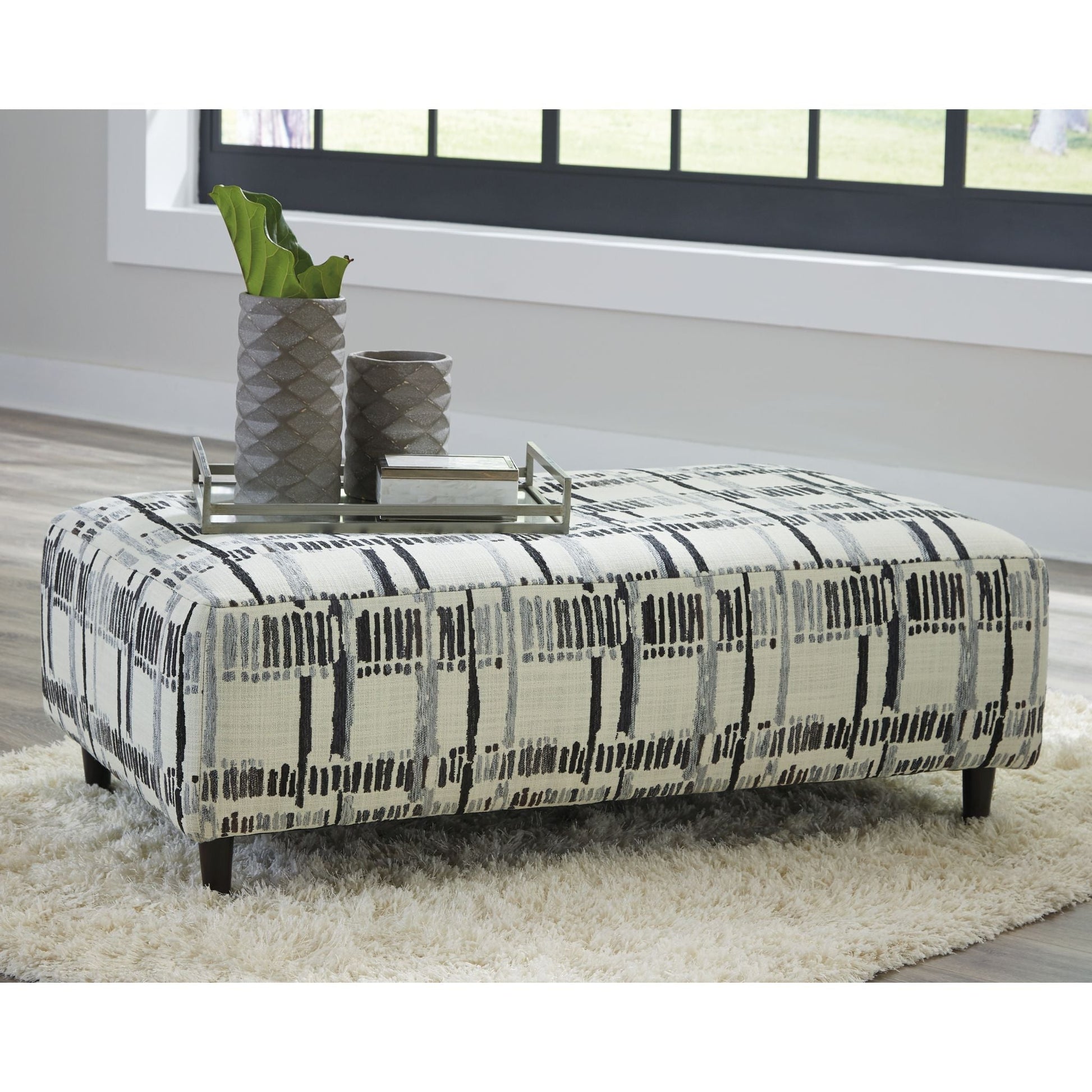 Kennewick Oversized Accent Ottoman - Shadow