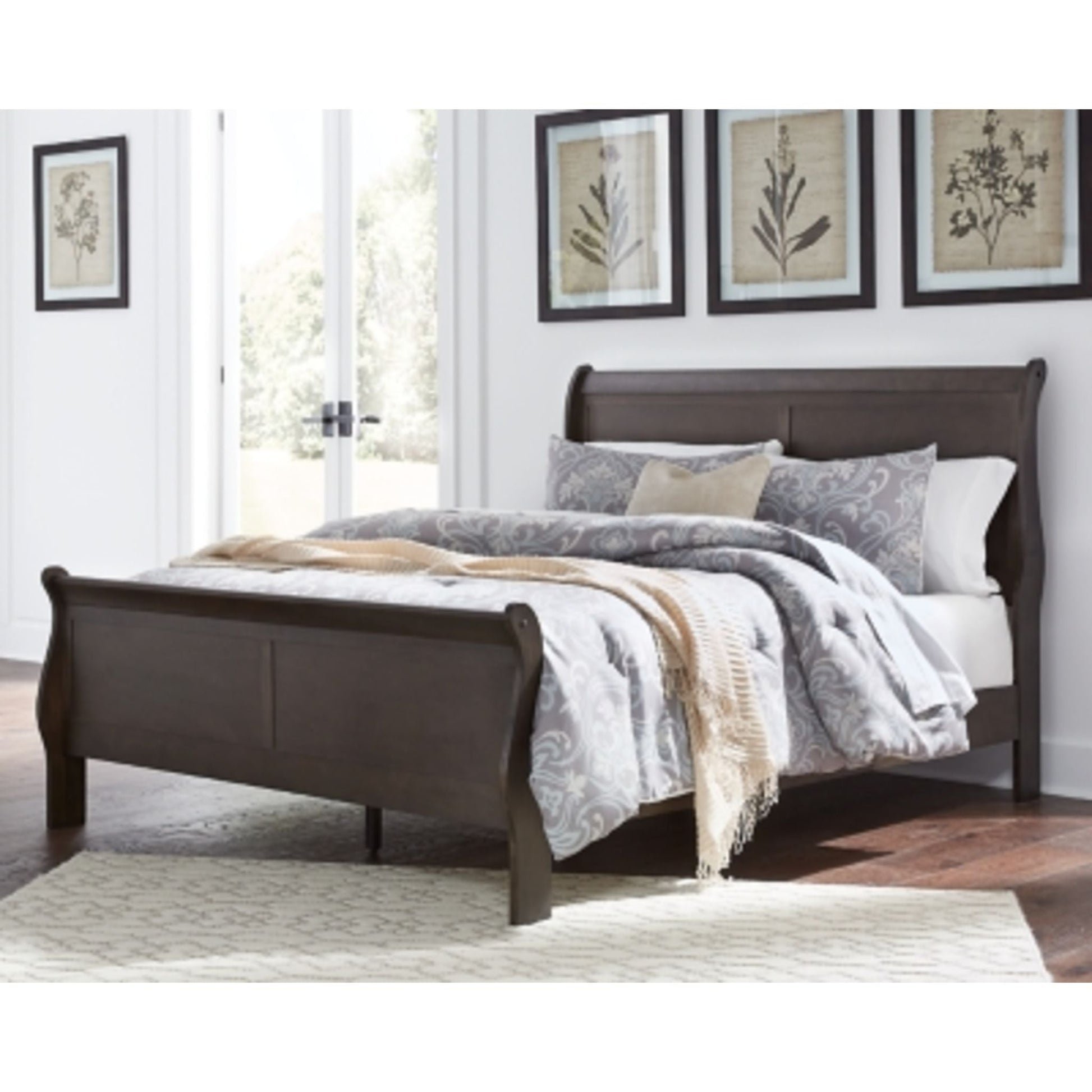 Leewarden Queen Bed - Dark Brown