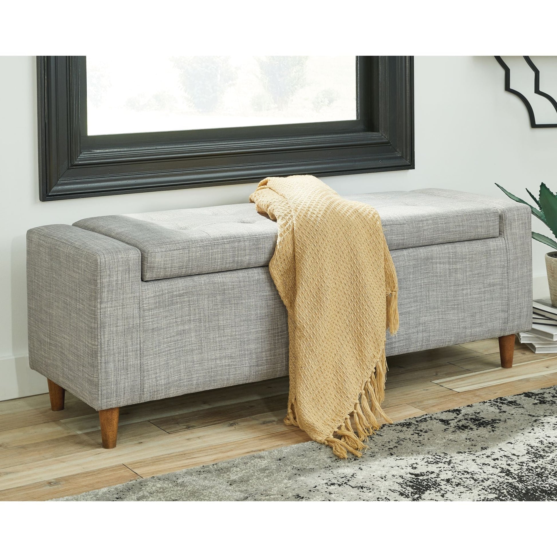 Winler Accent Ottoman - Light Gray