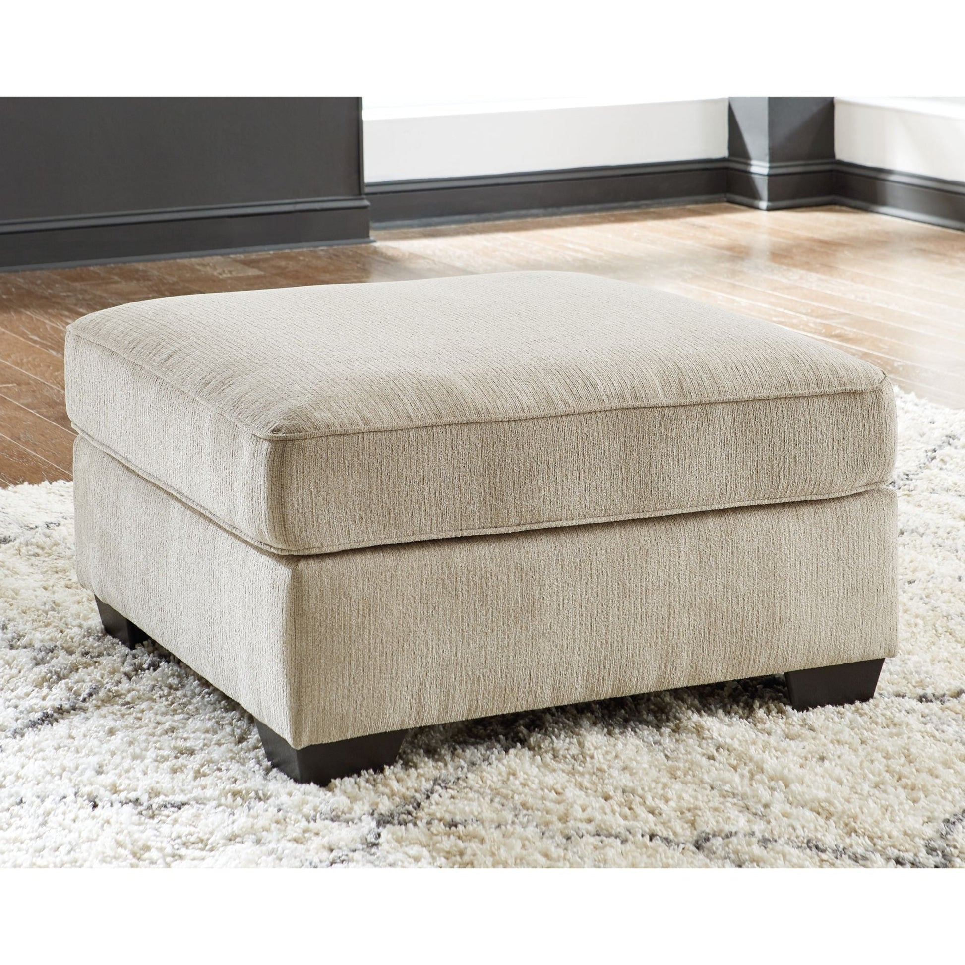 Decelle Oversized Accent Ottoman - Putty