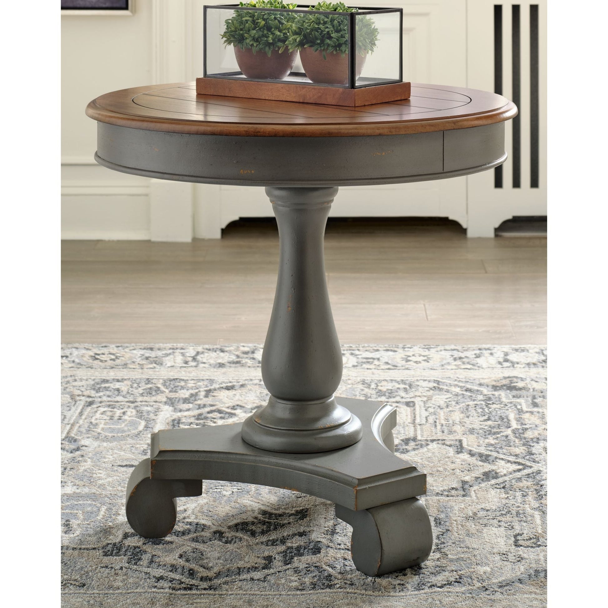 Mirimyn Accent Table - Gray/Brown