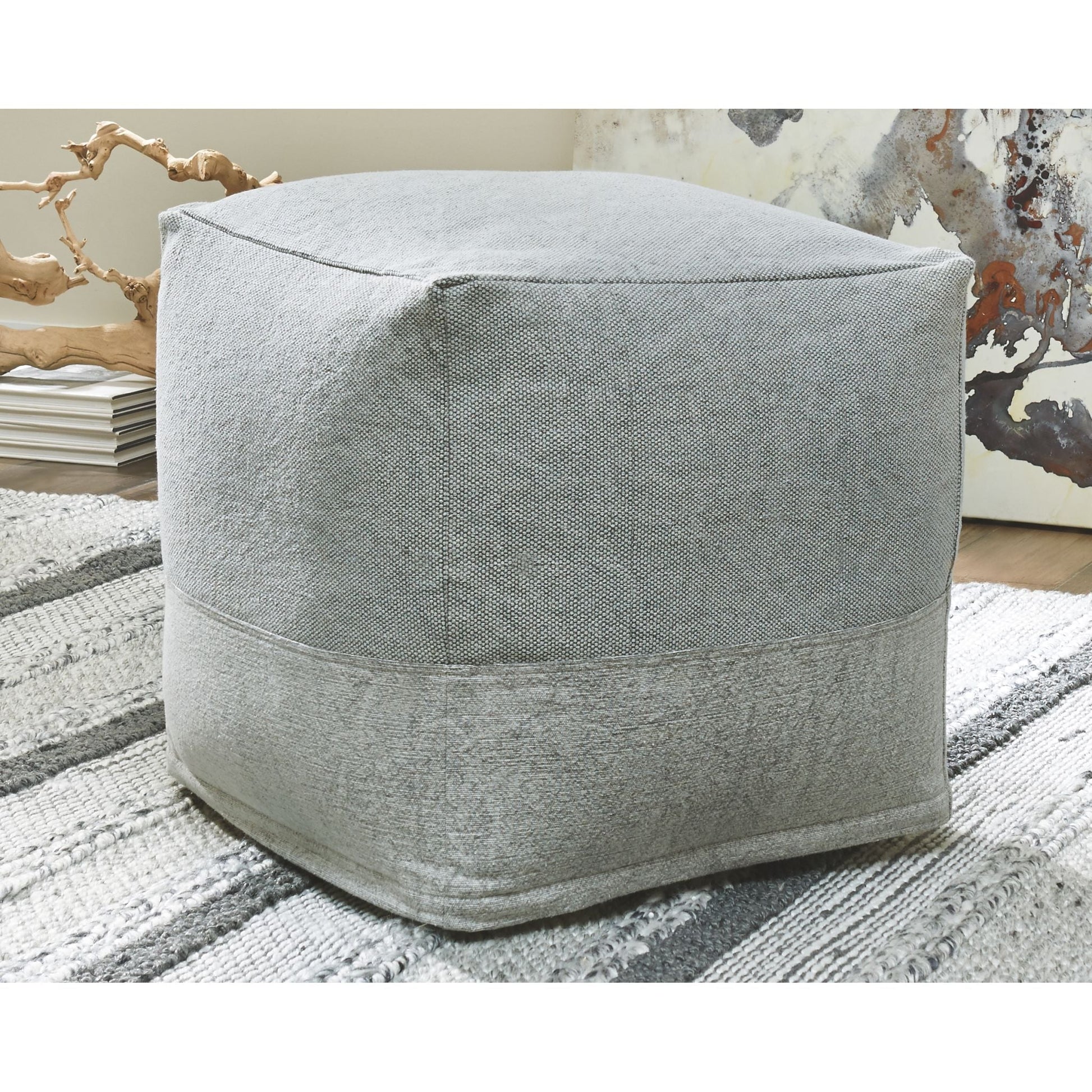 Mabyn Pouf - Gray