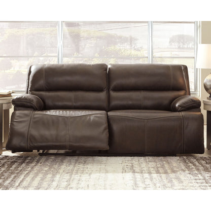 Ricmen Power Reclining Sofa w/ Power Headrest - Walnut