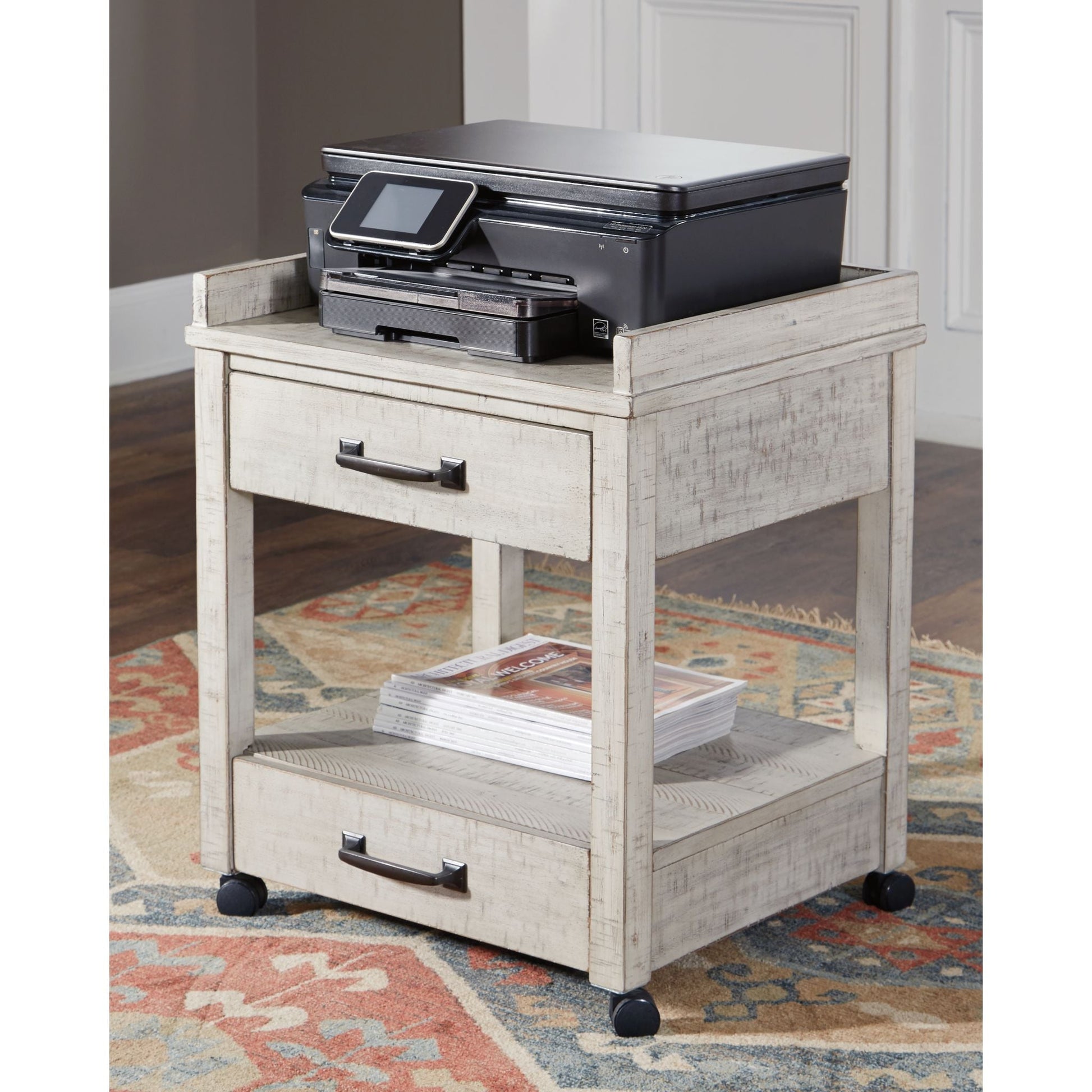 Carynhurst Printer Stand - Whitewash