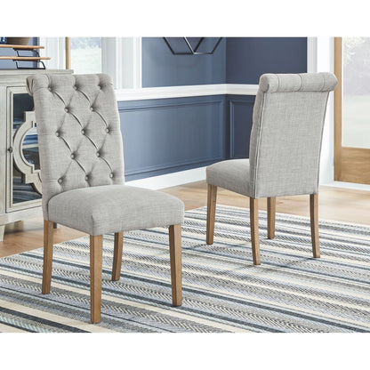 Harvina Upholstered Side Chair - Light Gray - (D324-02)