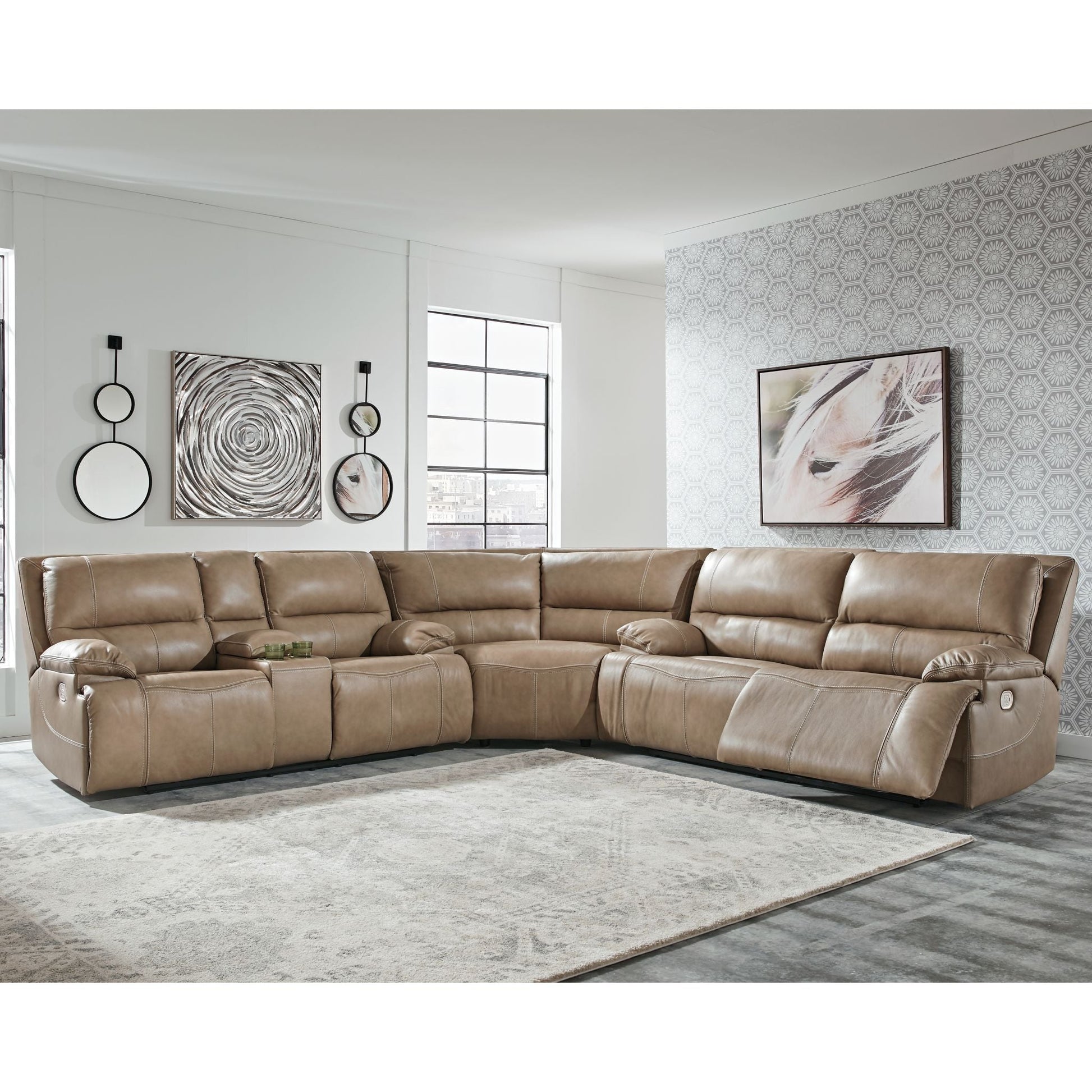 Ricmen 3 Piece Power Sectional