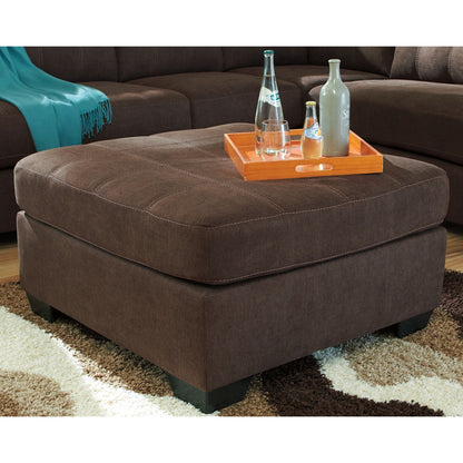 Jennifer Oversized Accent Ottoman - Walnut