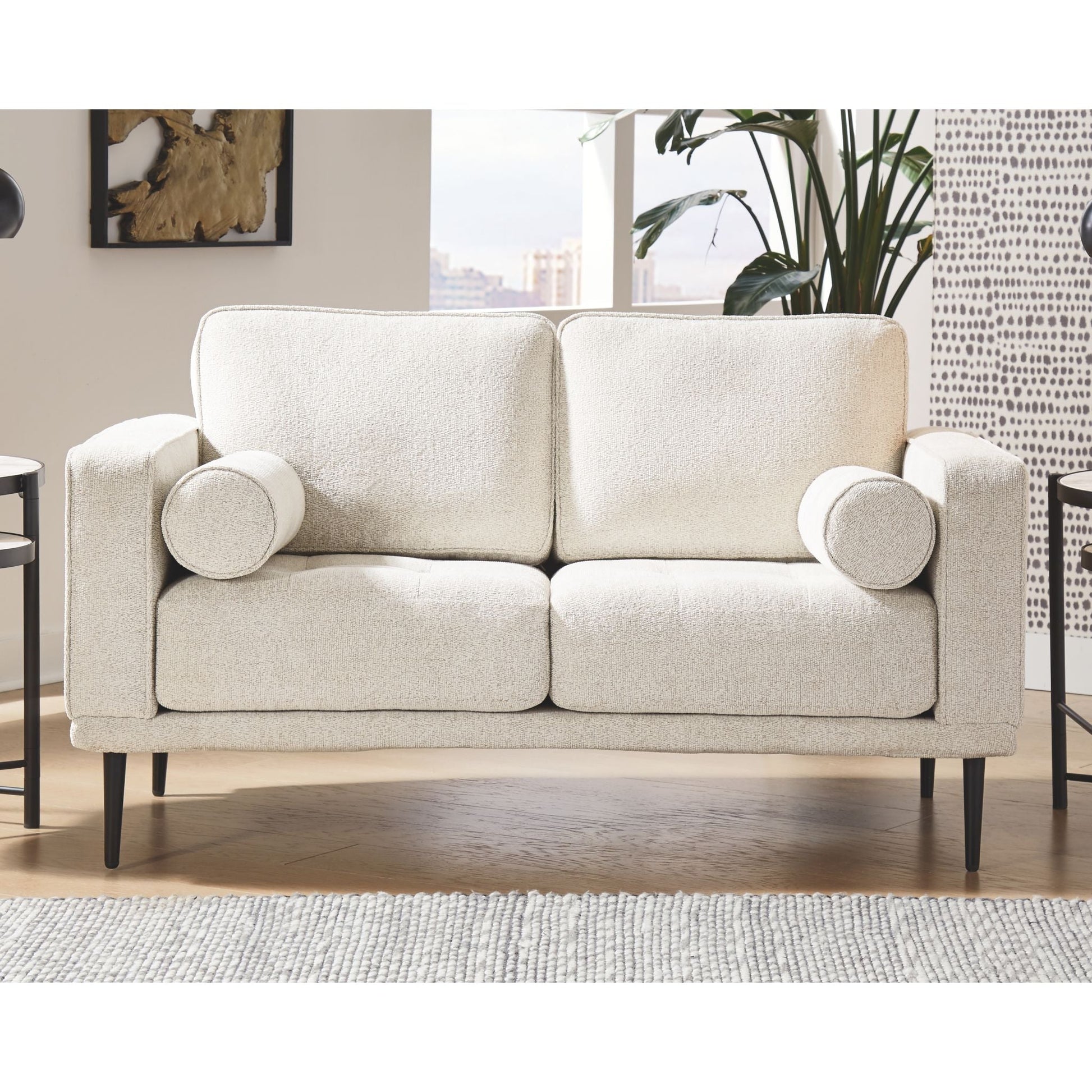 Caladeron Loveseat - White