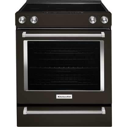 KitchenAid True Convection Range (YKSEG700EBS) - Black Stainless Steel