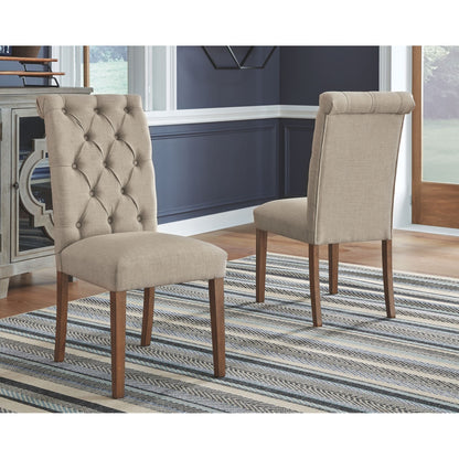 Harvina Upholstered Side Chair - Beige - (D324-03)