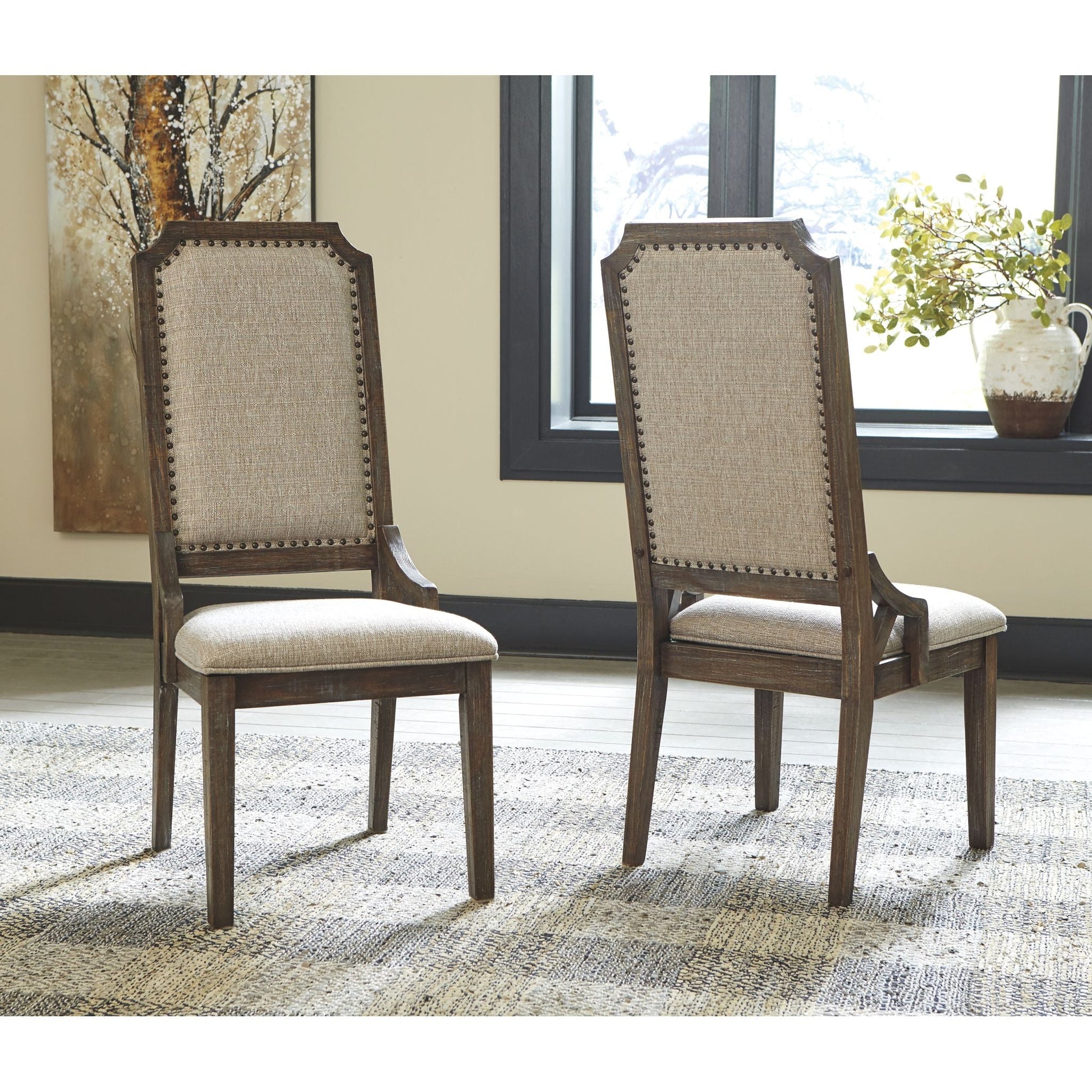 Wyndahl Side Chair - Rustic Brown - (D813-02)