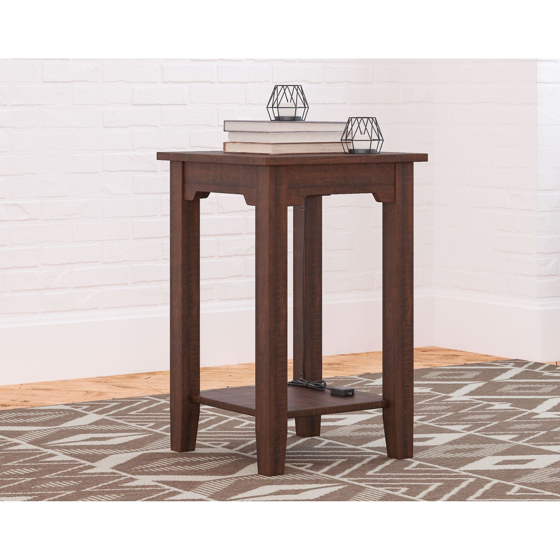 Camiburg Chair Side End Table - Warm Brown