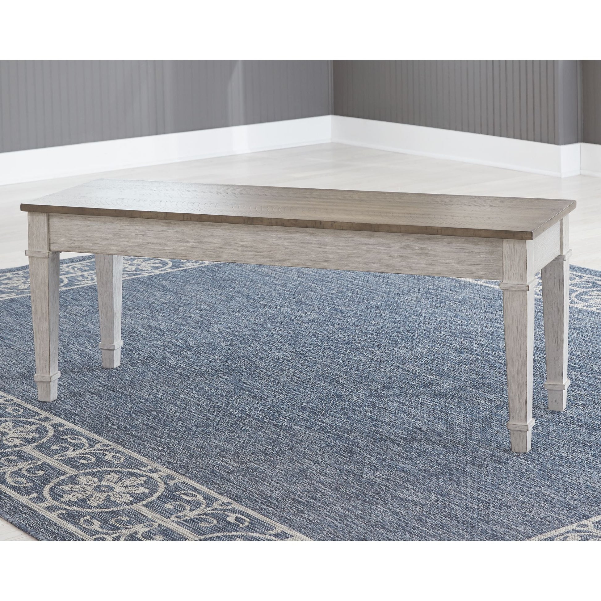 Skempton Bench - White/Light Brown - (D394-00)