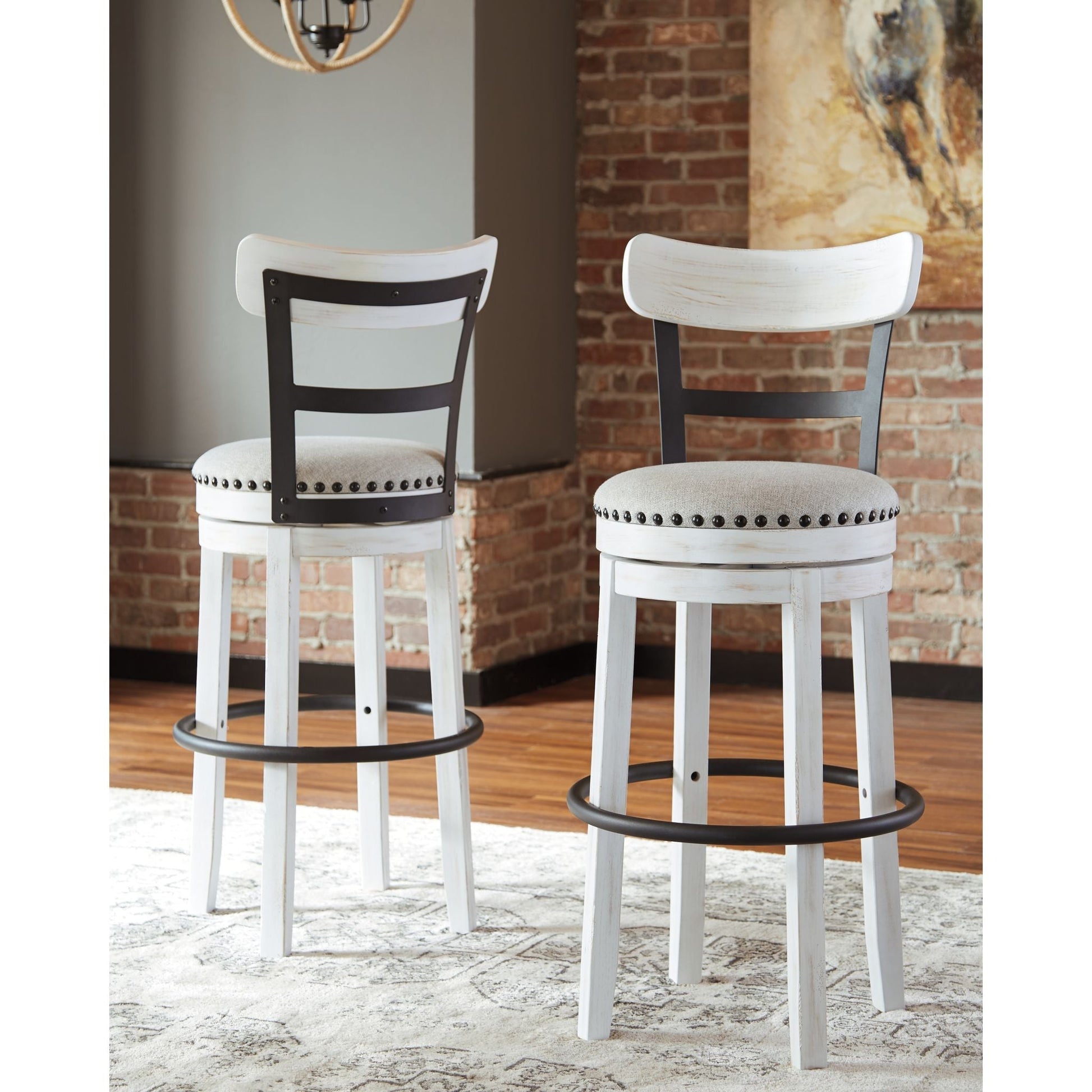 Valebeck Bar Stool - White - (D546-530)