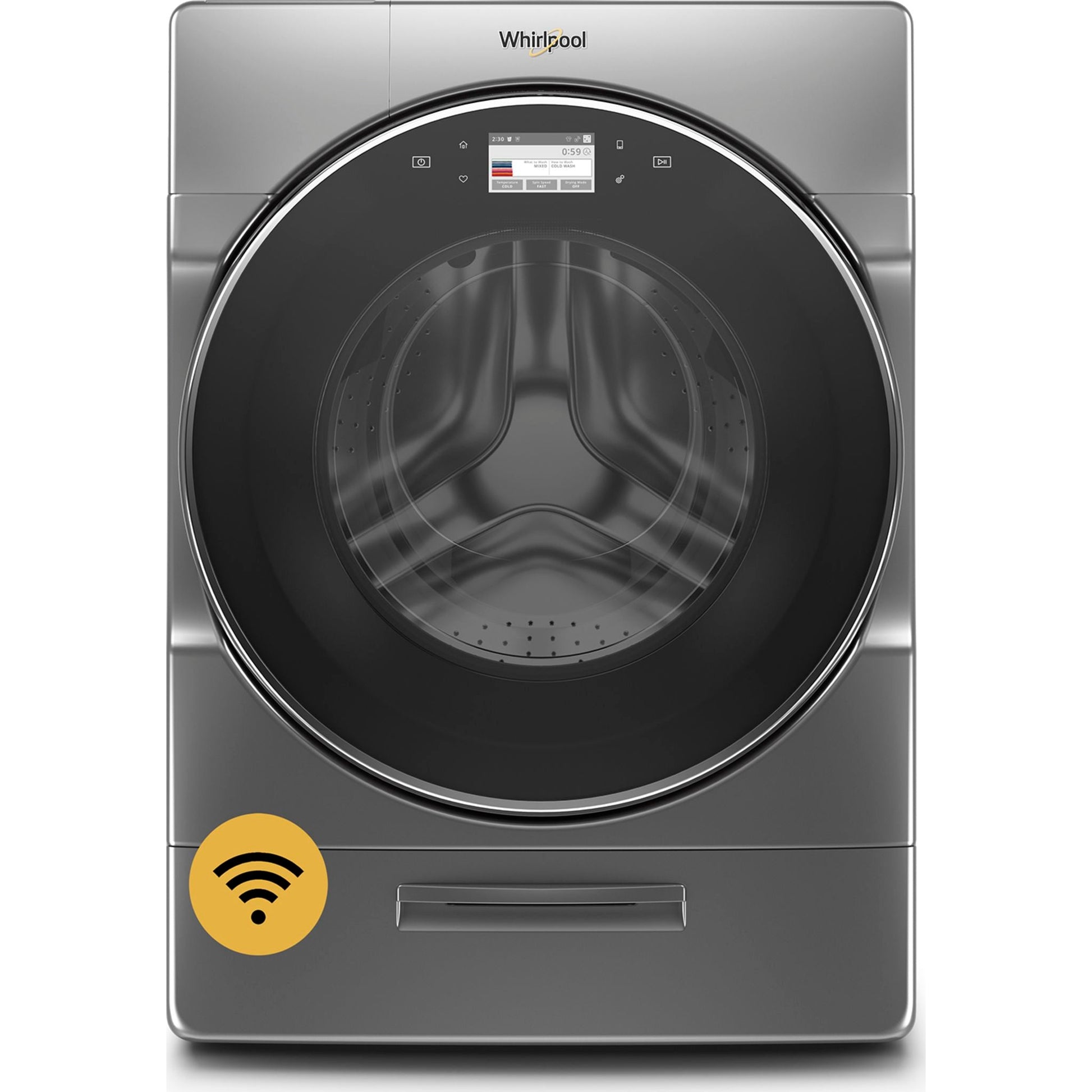 Whirlpool Front Load Washer (WFW9620HC) - Chrome Shadow