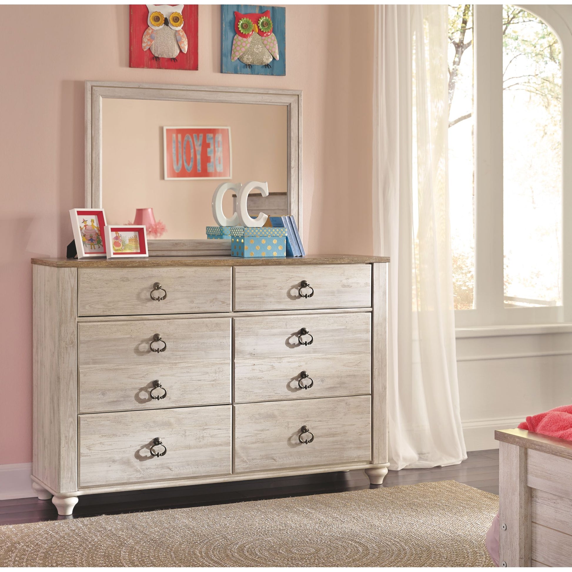 Josie 5 Piece Twin Bedroom - Whitewash