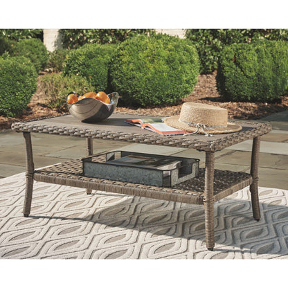 Outdoor Clear Ridge Coffee Table Light Brown