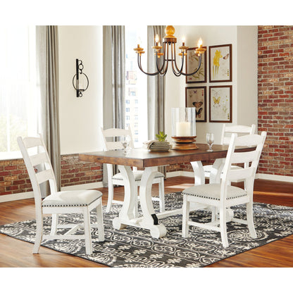 Valebeck Table - White/Brown - (D546-35)