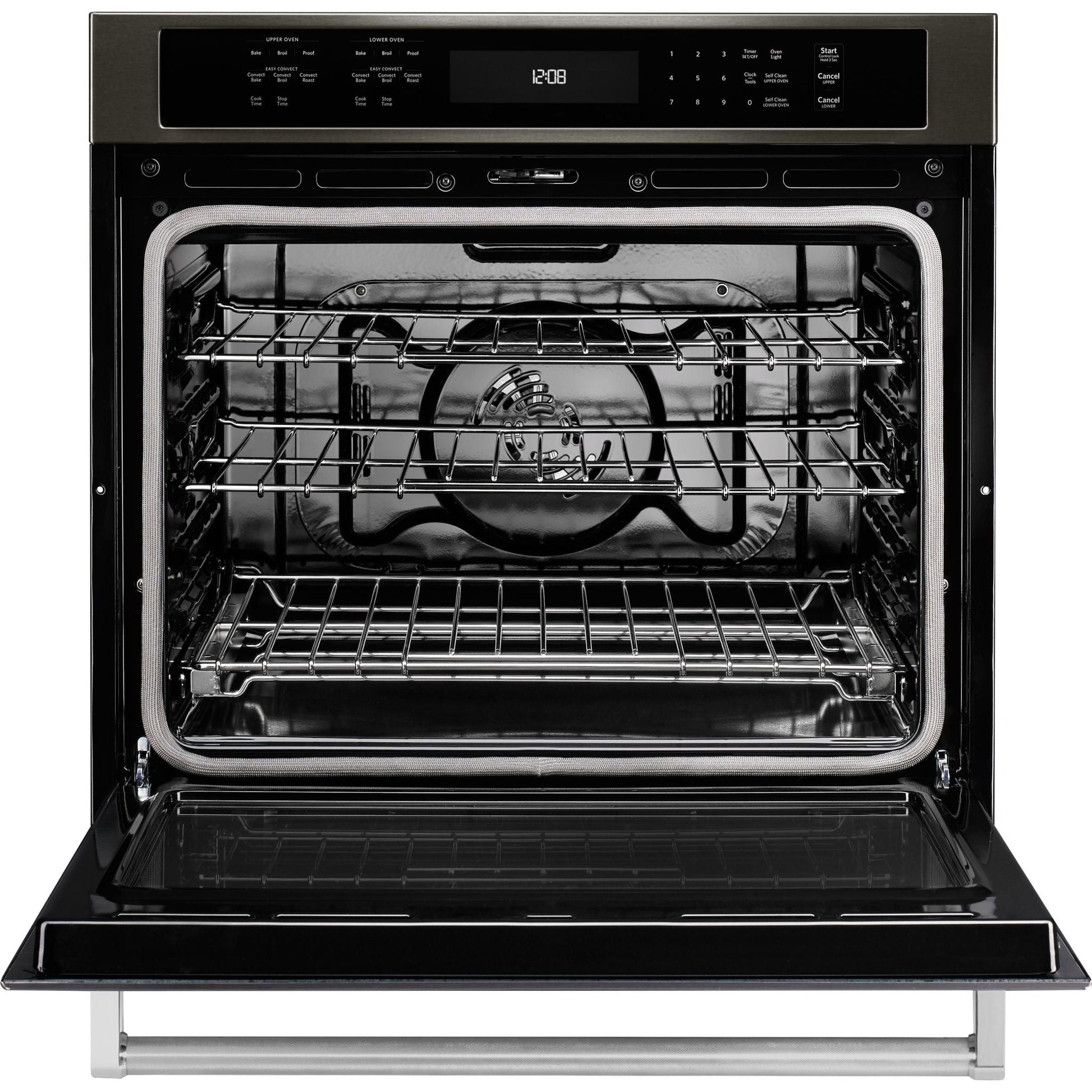 KitchenAid 30" True Convection Wall Oven (KOSE500EBS) - Black Stainless