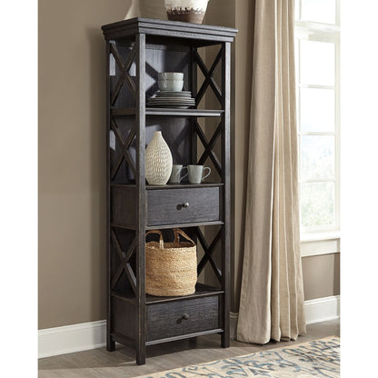Tyler Creek Display Cabinet - Black/Grey - (D736-76)