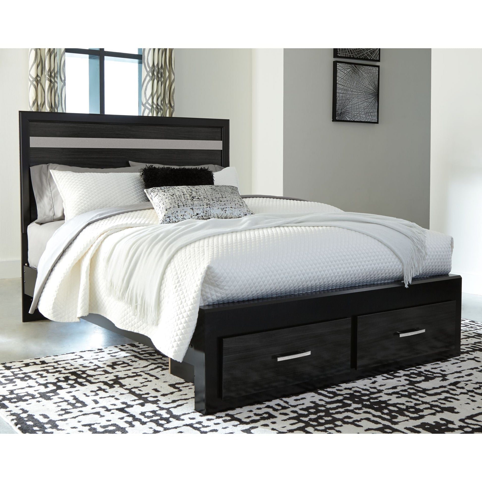 Drake 4 Piece Bed with Storage