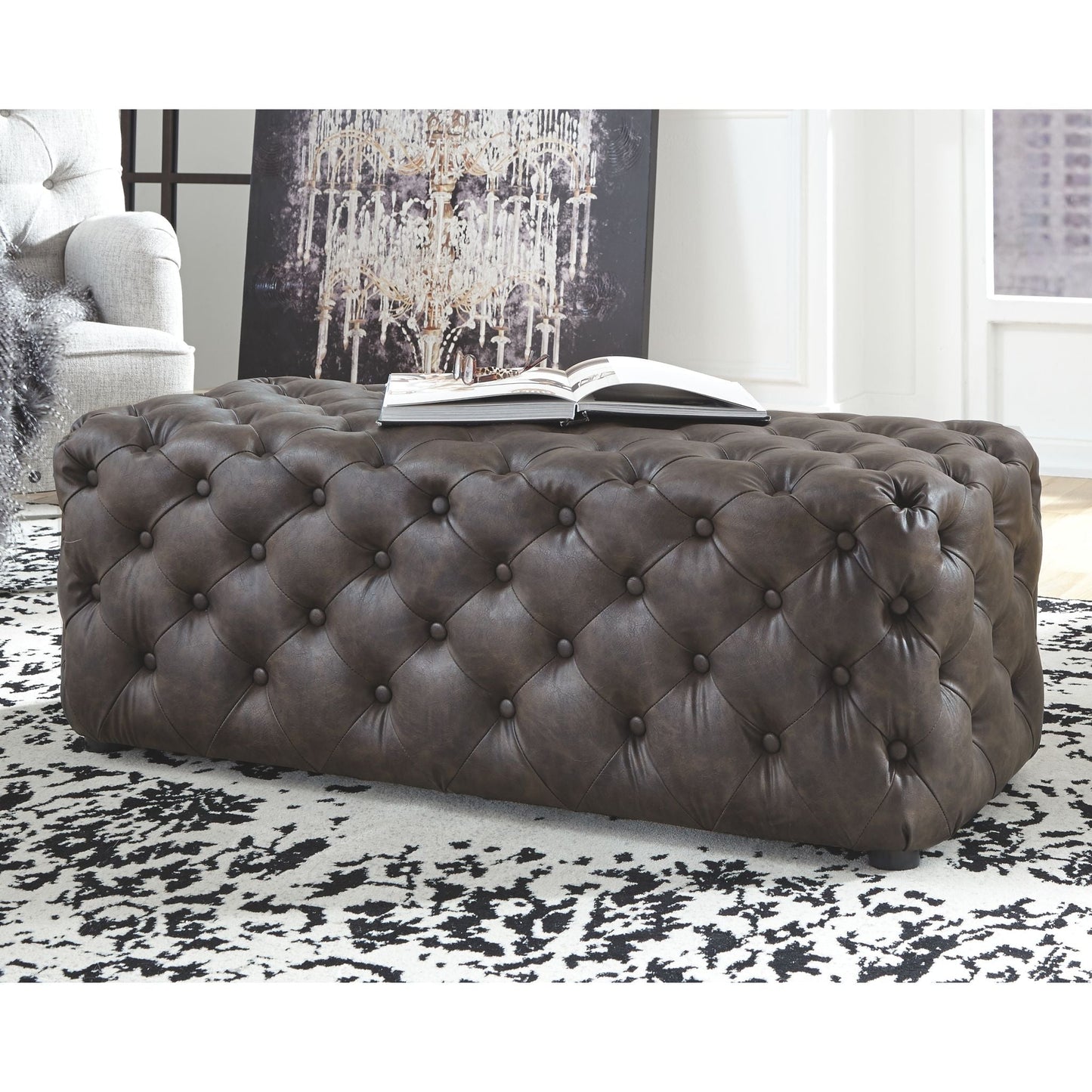 Lister Accent Ottoman - Brown