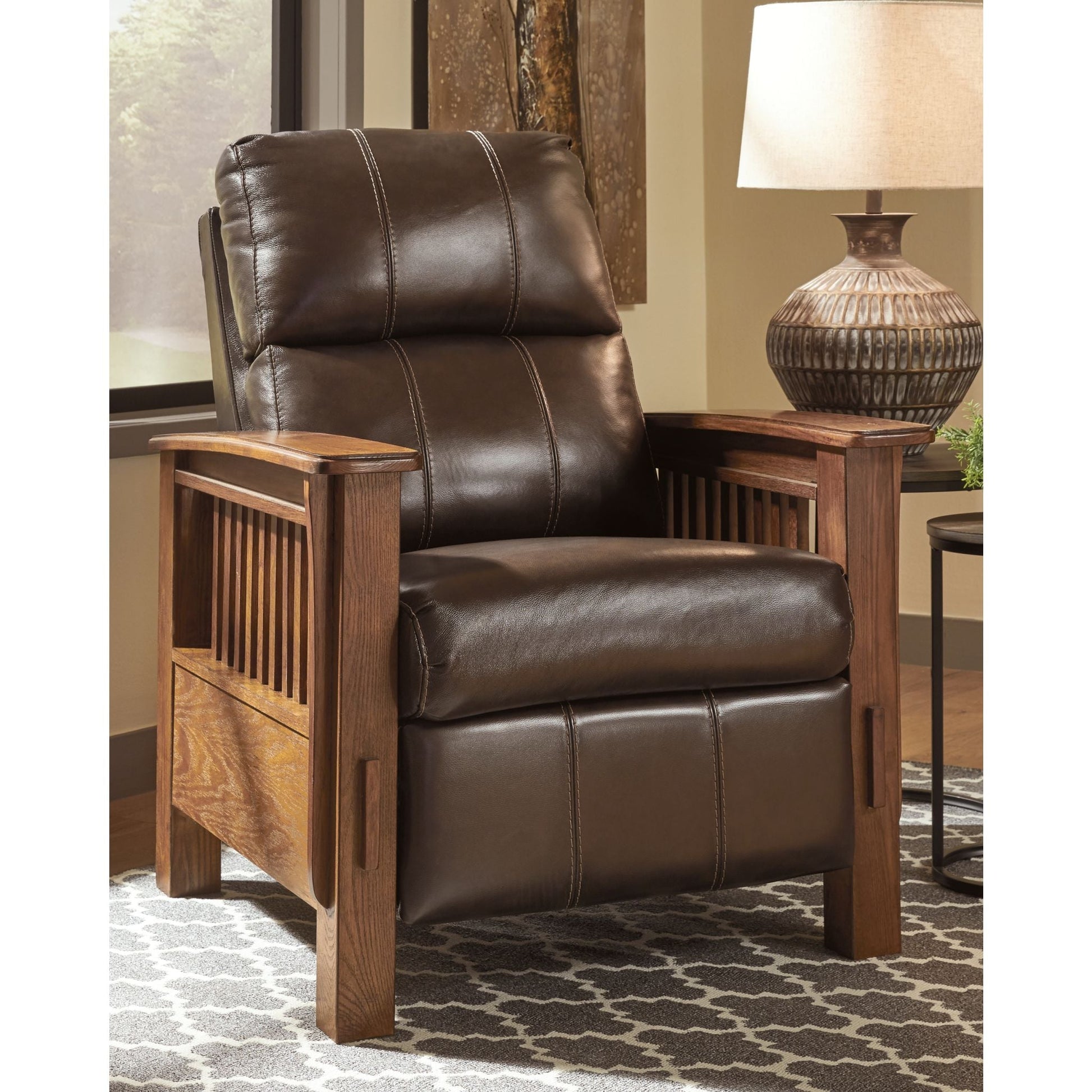 Cowlitz High Leg Recliner - Chocolate
